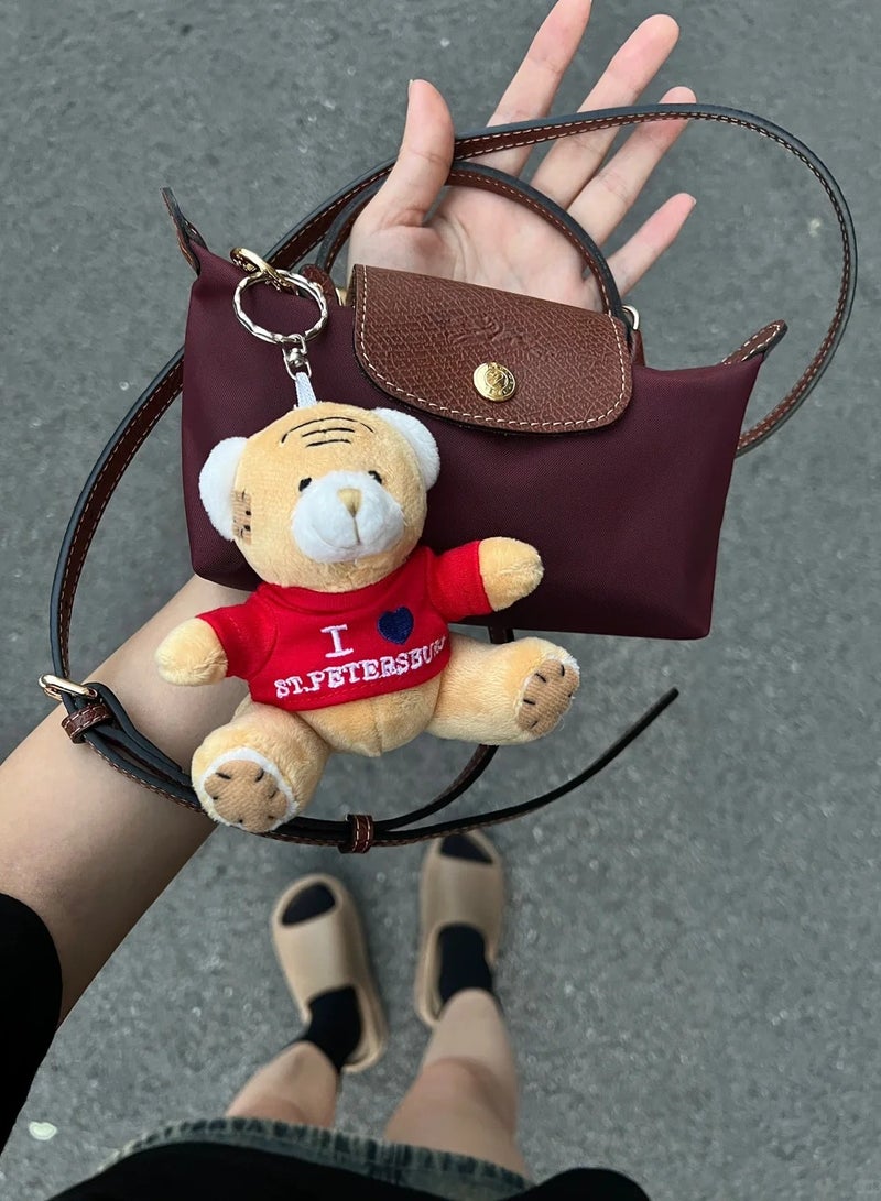 Longchamp Women's Mini handbag,Crossbody Bags,Shoulder Bag Shoulder strap with buckle,Claret Classic Style - Image 2